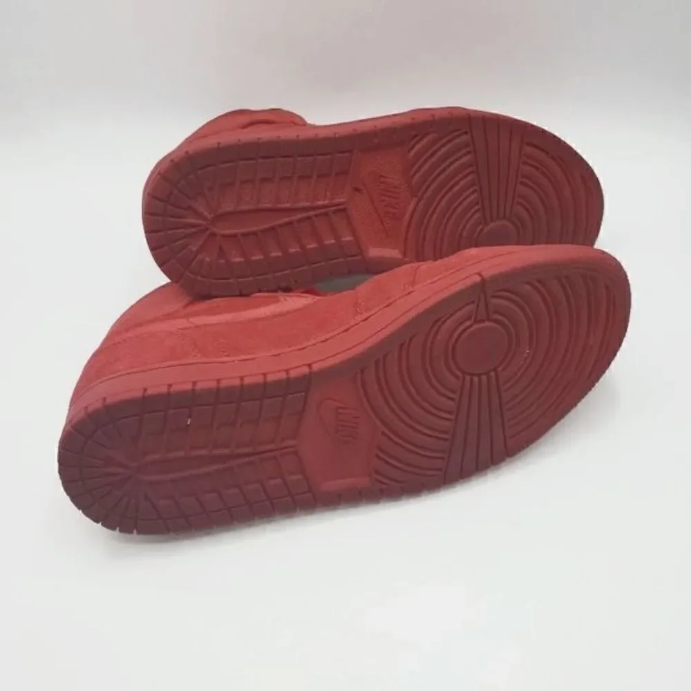 NIKE AIR JORDAN 1 2016 RETRO HIGH TRIPLE GYM RED SUEDE [332550-603] Size 8